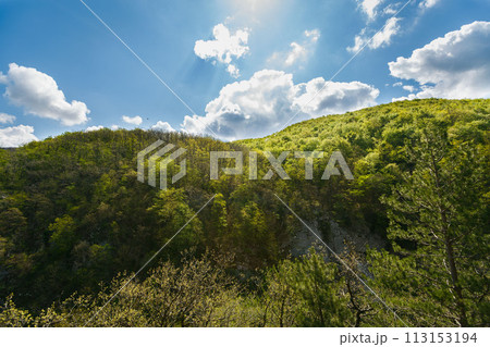 Beautiful landscape of the mountains and hills Beautiful landscape of the mountains and hills 113153194