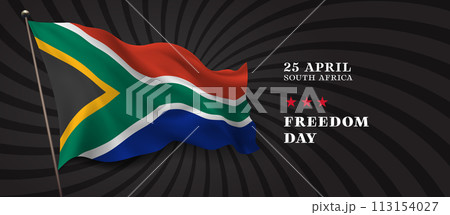 South Africa freedom day vector banner, greeting card 113154027