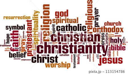 Christianity word cloud 113154786