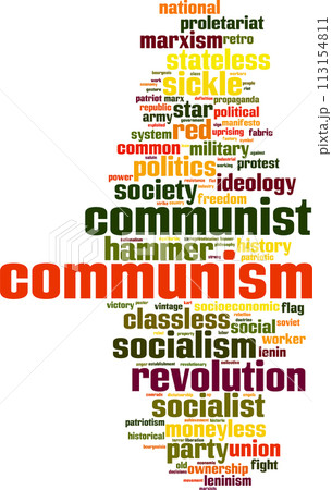 Communism word cloud Communism word cloud 113154811