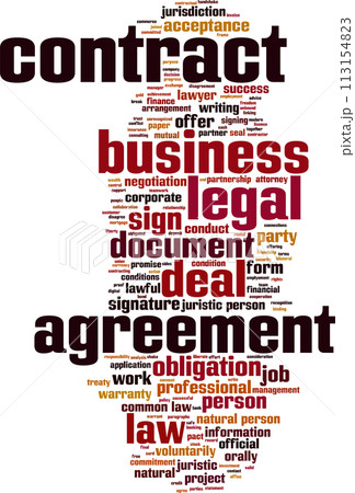 Contract word cloud Contract word cloud 113154823