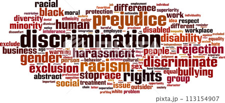 Discrimination word cloud 113154907