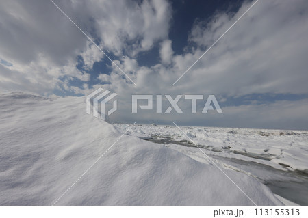 北海道イクシナ海岸の冬雲 北海道イクシナ海岸の冬雲 113155313