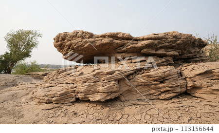 Brown Rocks and dirt texture 113156644
