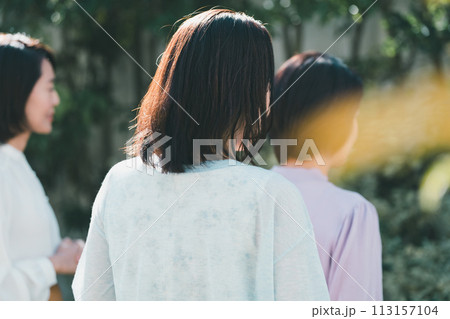 a forty-something woman a forty-something woman 113157104