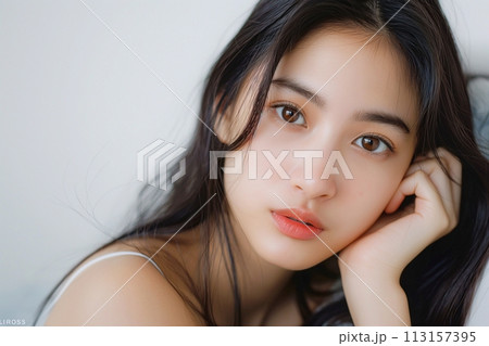 美しい女性・化粧「AI生成画像」 113157395