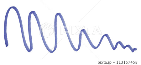 Purple brush strokes isolated on white background. 113157458