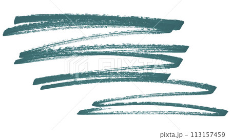 Green stroke brush isolated on white background. Green stroke brush isolated on white background. 113157459