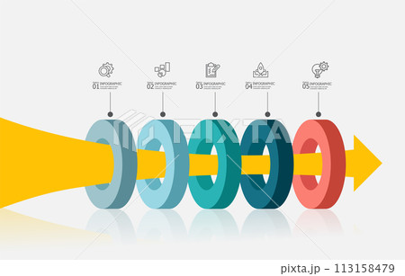 circle way infographics timeline element business workflow data steps report template background circle way infographics timeline element business workflow data steps report template background 113158479