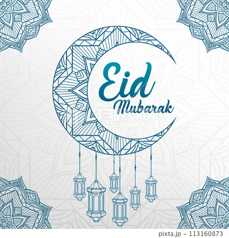 Eid Mubarak Premium Background, Suitable For Greeting Card, Poster and Banner, Vector Illustration Eid Mubarak Premium Background, Suitable For Greeting Card, Poster and Banner, Vector Illustration 113160873