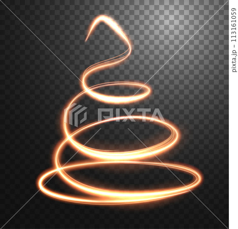 Abstract Light Speed Motion Effect, Gold Spiral Light, Vector Illustration Abstract Light Speed Motion Effect, Gold Spiral Light, Vector Illustration 113161059