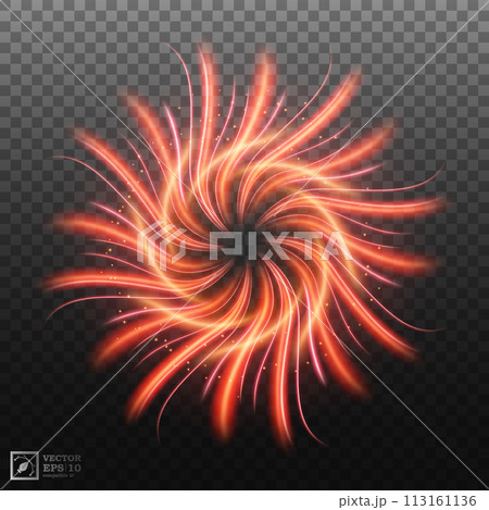 Round Red Light Twisted, Suitable For Product Advertising, Product Design, and Other. Eps 10 Vector, Vector Illustration 113161136