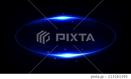 Blue Ring Motion with Sparkles. Suitable For Product Advertising, Product Design, and Other, Vector Illustration Blue Ring Motion with Sparkles. Suitable For Product Advertising, Product Design, and Other, Vector Illustration 113161395