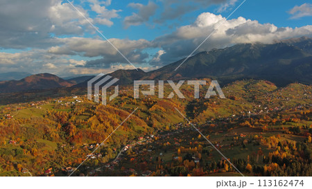 Autumn in Transylvania aerial view Autumn in Transylvania aerial view 113162474