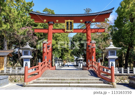 敦賀市、気比神宮の大鳥居（日本三大木造鳥居） 113163350