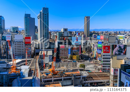 東京　渋谷ヒカリエ11階 展望スペース スカイロビーからの眺め 113164375
