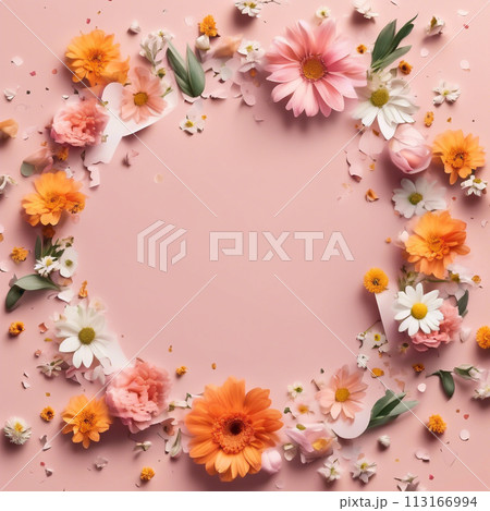 お花のメッセージカード 母の日 お花のメッセージカード 母の日 113166994