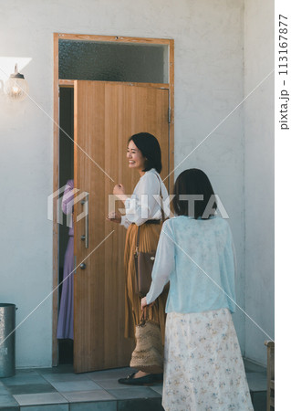 a forty-something woman a forty-something woman 113167877