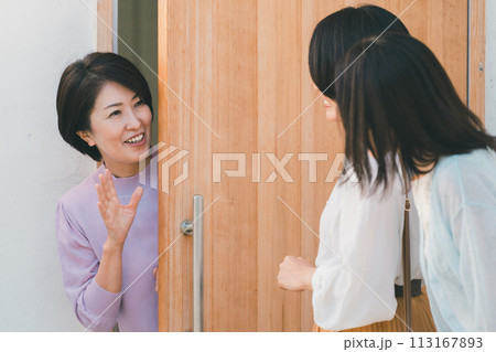 a forty-something woman a forty-something woman 113167893