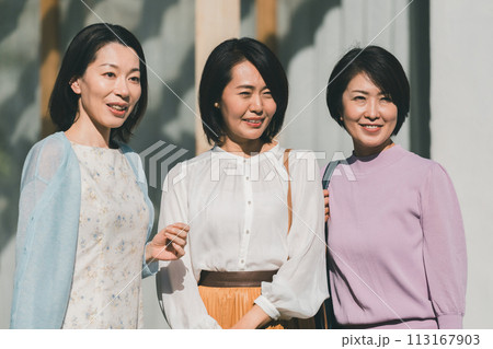 a forty-something woman a forty-something woman 113167903