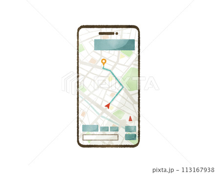 スマートフォンのナビアプリ スマートフォンのナビアプリ 113167938