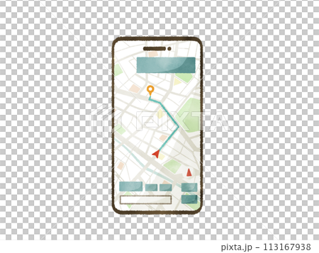 スマートフォンのナビアプリ スマートフォンのナビアプリ 113167938