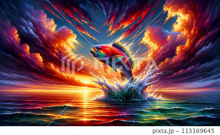炎の海からの飛翔 113169645