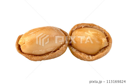 peanuts coconut cream coated isolated 113169824