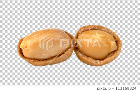 peanuts coconut cream coated isolated 113169824