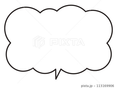 雲型のふきだし 113169906