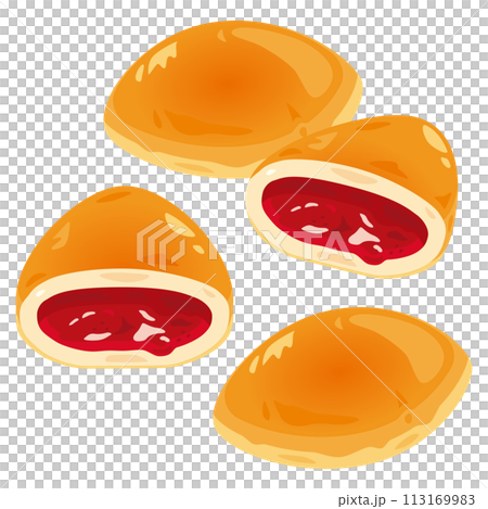 jam bread set 113169983