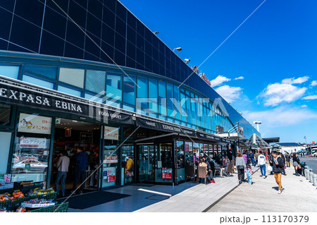 【神奈川県】青空が広がる海老名サービスエリア（上り線） 113170379
