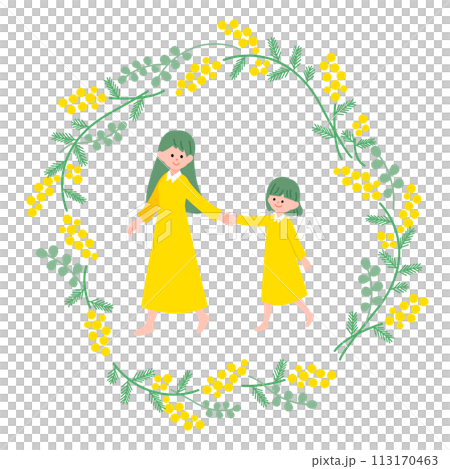 兩個女人手牽手走路 113170463