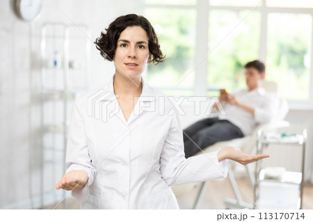 female doctor portrait female doctor portrait 113170714