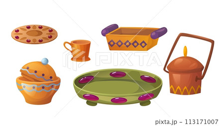 Vintage arab utensils set 113171007