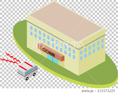 救護車到達醫院的插圖 113171225