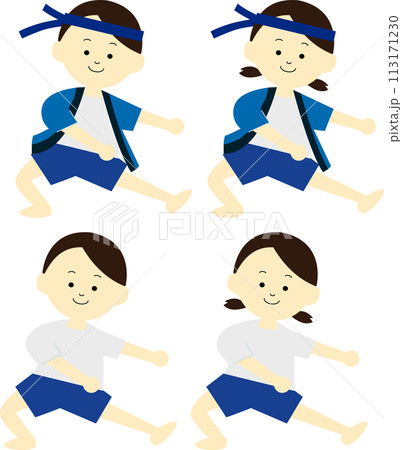 ソーラン節を踊る子ども 113171230