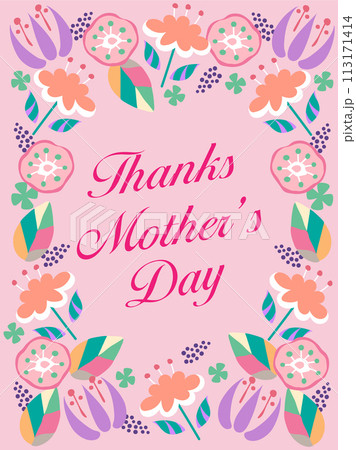 Thanks Mother's Day, 西洋風のカラフルなお花 113171414