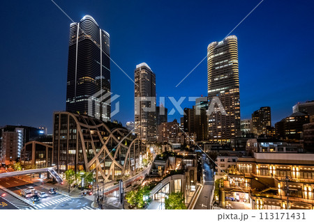 麻布台ヒルズの夜景 麻布台ヒルズの夜景 113171431