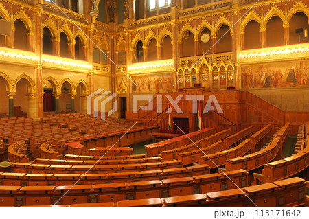 ハンガリー　ブダペスト　国会議事堂 113171642