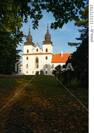 St. Procopius basilica and monastery, jewish town Trebic (UNESCO, the oldest Middle ages settlement of jew community in Moravia, Czech republic, Europe. 113172787