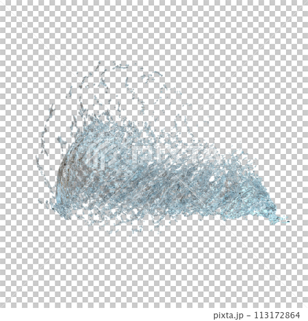 3d water splash transparent, clear blue water scattered around isolated. 3d render illustration 3d water splash transparent, clear blue water scattered around isolated. 3d render illustration 113172864