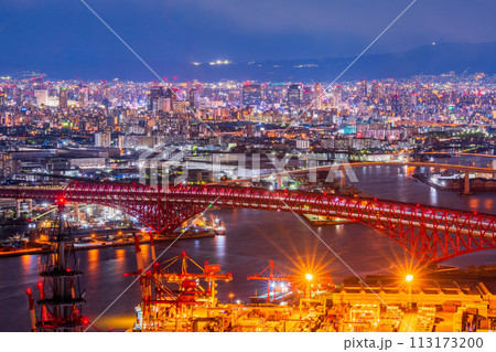 大阪咲洲庁舎コスモタワー展望台からの夜景 113173200
