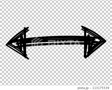 手寫雙箭頭圖示左右箭頭雙黑 113175539