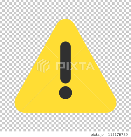 簡單的三角形！標記圖標-錯誤、警告和警告標誌的設計材料 113176789