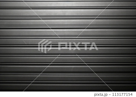 Close-up black metallic object, abstract wall pattern background, Generative AI 113177154
