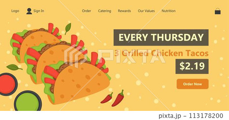 Every thursday grilled chicken tacos with discount 113178200