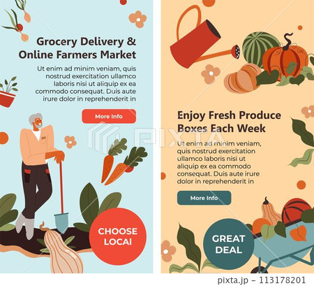 Enjoy fresh produce boxes each week grocery store 113178201
