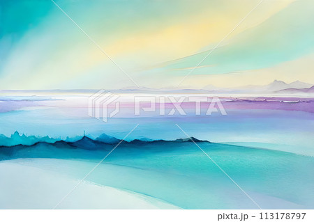 Marble abstract acrylic background. Marbling artwork texture. 113178797