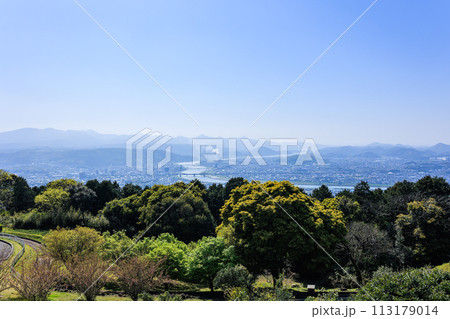 寺山いこいの広場 展望台から見る薩摩川内市の街並み 寺山いこいの広場 展望台から見る薩摩川内市の街並み 113179014